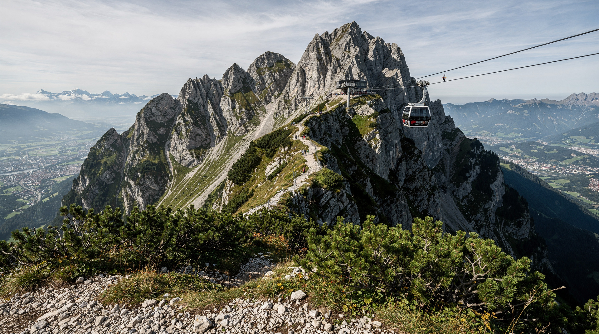 Untersberg cable car: Salzburg's summit in 15 minutes — Untersberg cable car from Grödig — 15 min from Salzburg center, summit at 1853m,